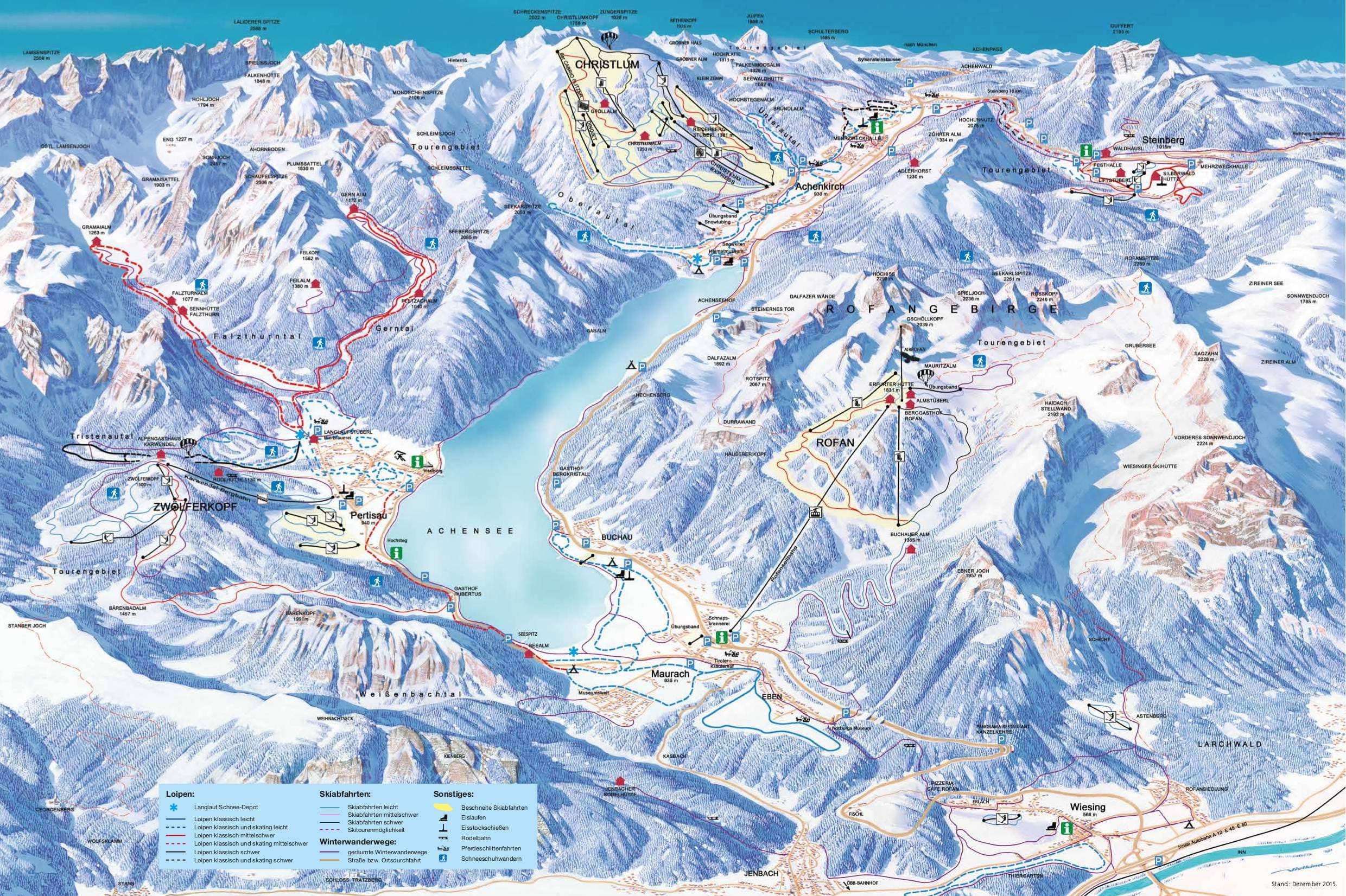 Achensee Ski Trail Map Free Download