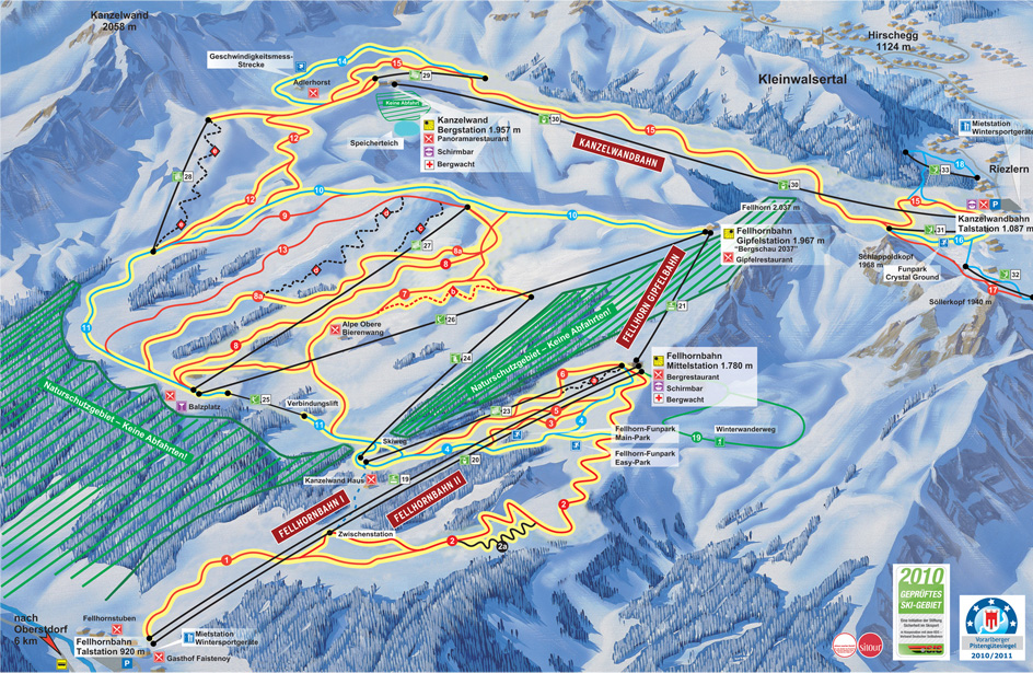 Fellhorn Kanzelwand Ski Map Free Download