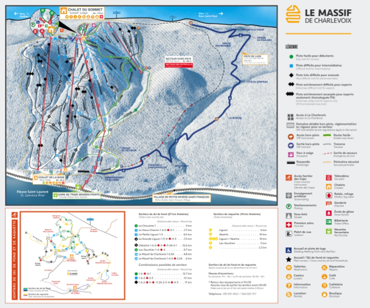 Le Massif Ski Map