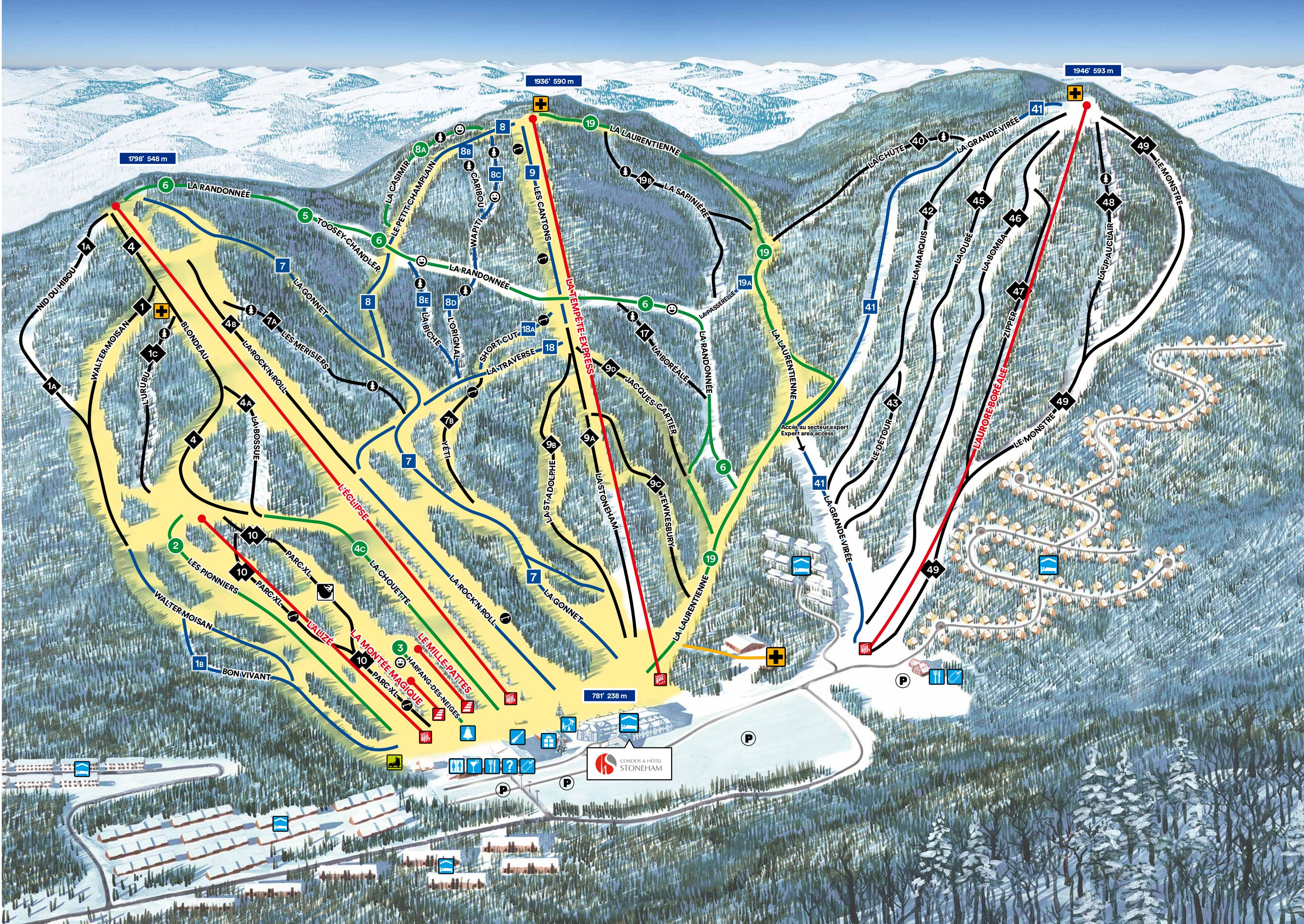 Stoneham Ski Map Free Download