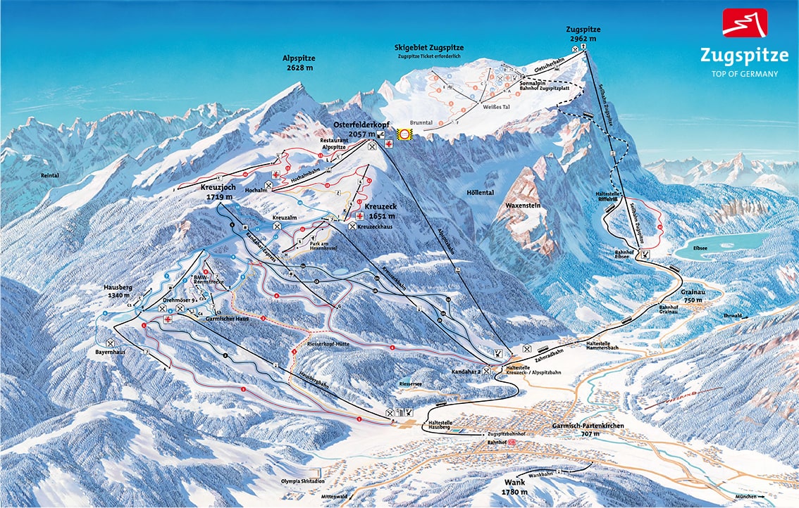Garmisch Partenkirchen Ski Trail Map Free Download