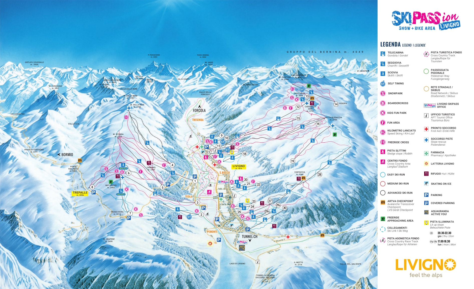 Livigno Ski Trail Map Free Download