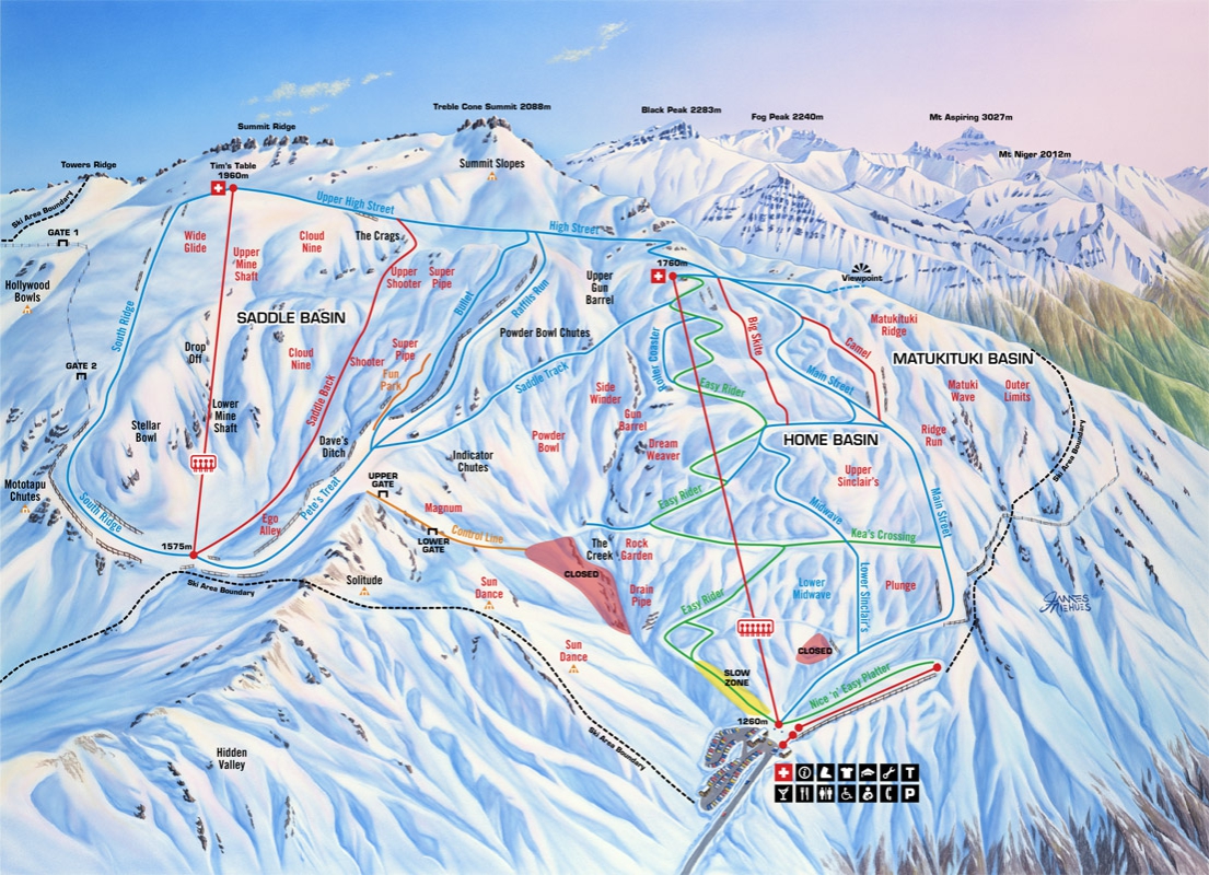 Treble Cone Ski Map Free Download