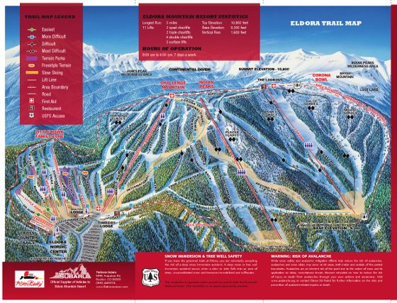 Eldora Ski Map Free Download