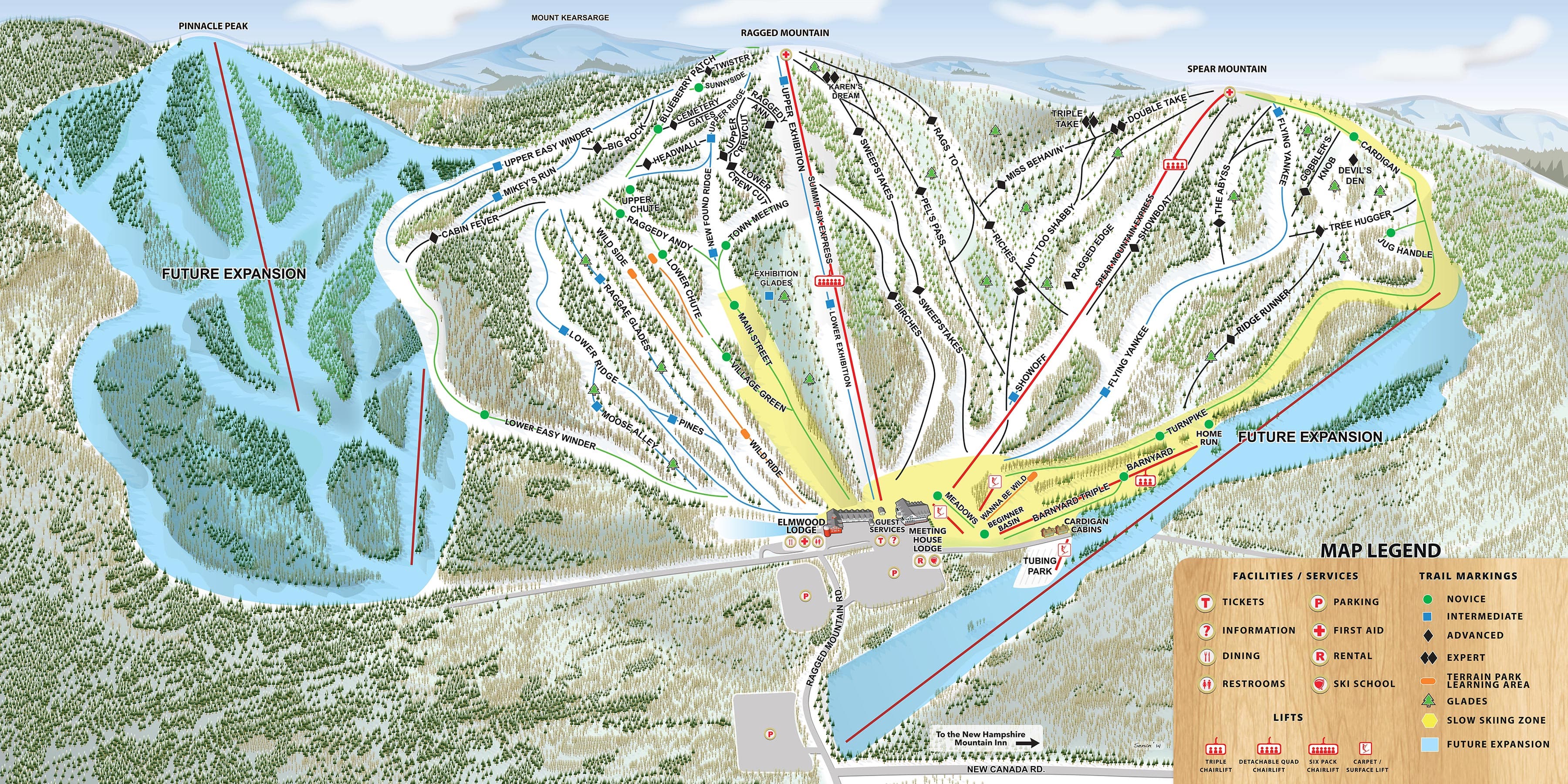 Ragged Mountain Ski Trail Map Free Download