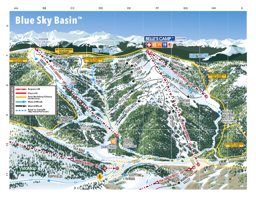 Vail Trail Map Ski Vail Ski Trail Map Free Download