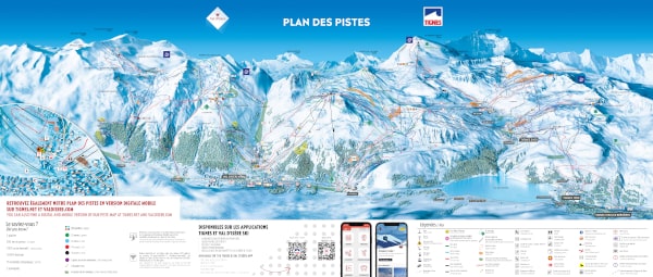 Val-d'Isere Ski Domain Ski Trail Map