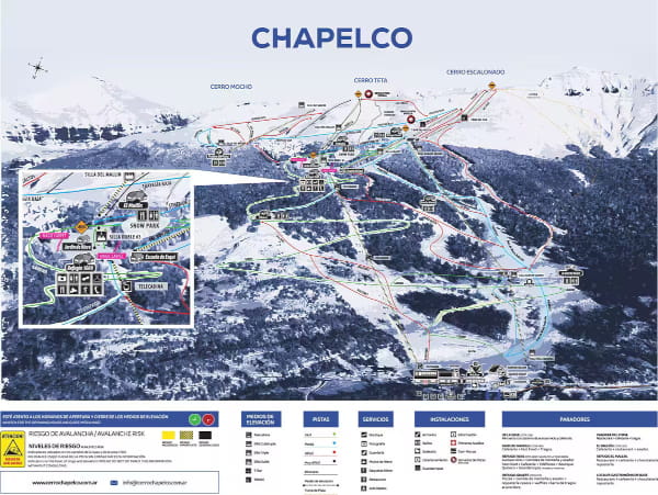 Chapelco Ski Trail Map