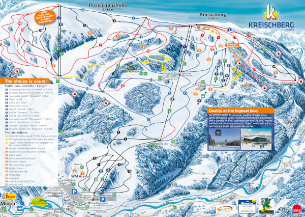Kreischberg Ski Trail Map