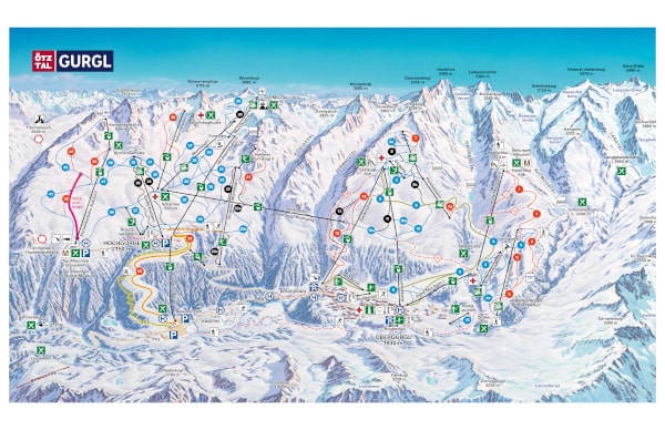 Obergurgl Ski Trail Map