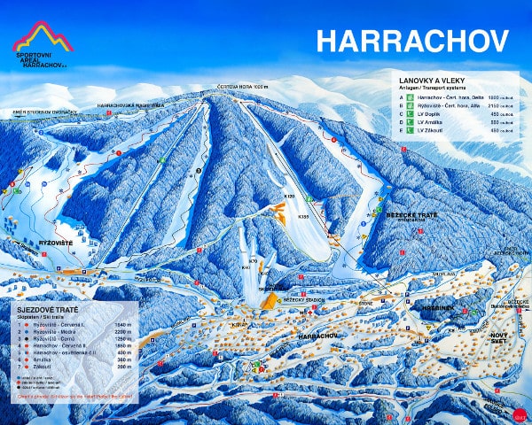 Harrachov Ski Trail Map