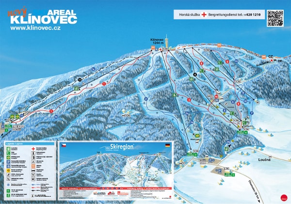 Klinovec Ski Ski Trail Map