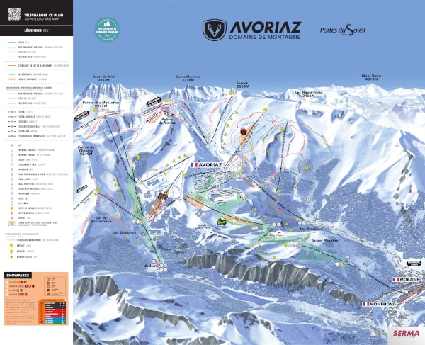 Avoriaz Ski Trail Map