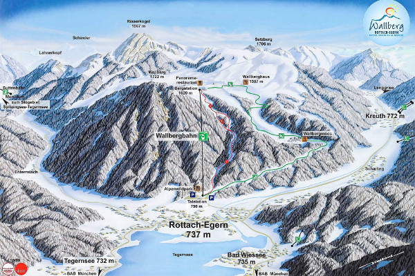 Wallberg Ski Resort Ski Trail Map
