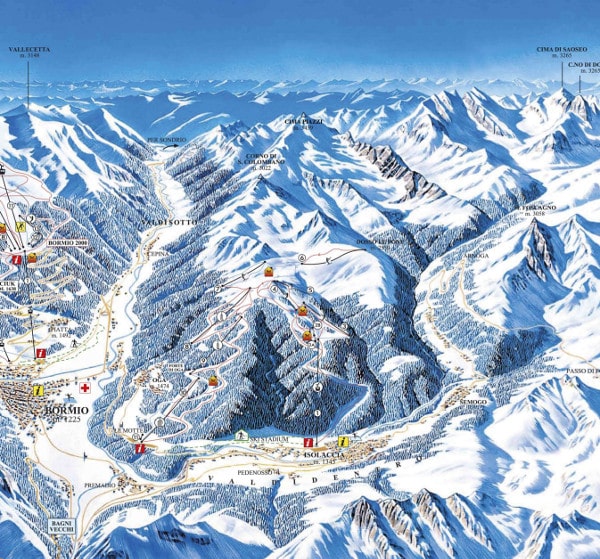Cima Piazzi Ski Trail Map