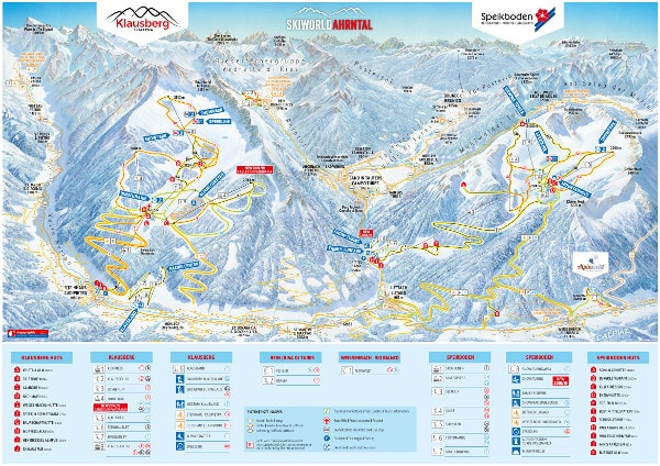 Speikbodenl Ski Trail Map