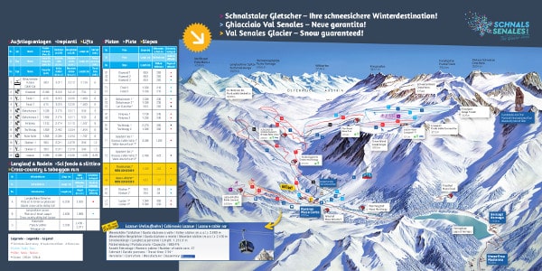 Val Senales Ski Resort Ski Trail Map