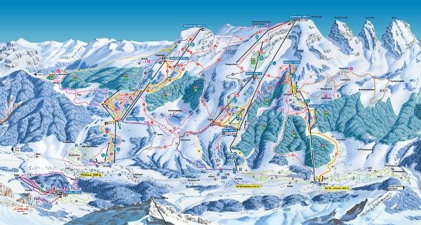 Toggenburg Ski Resort Ski Trail Map