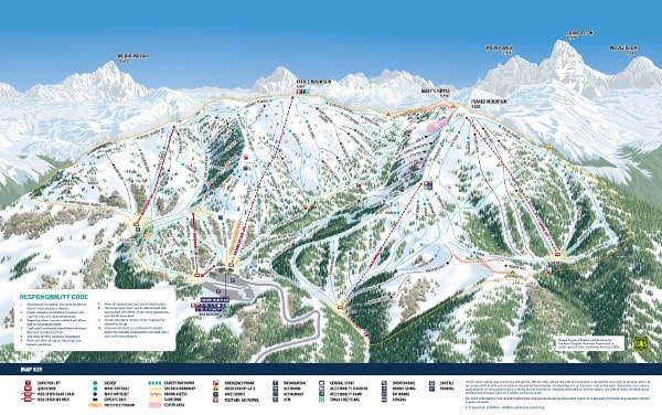 Grand Targhee Ski Resort Ski Trail Map