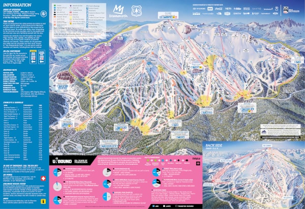 Mammoth Ski Resort Ski Trail Map